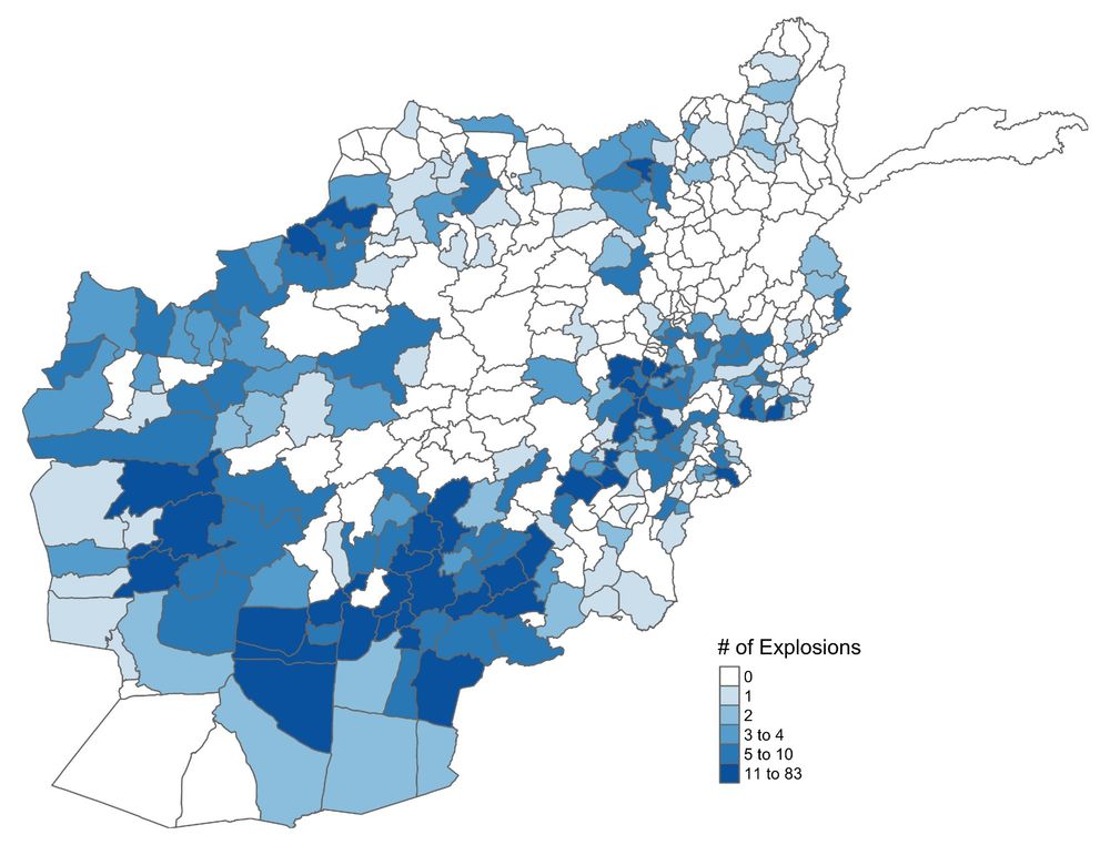 Number of explosive attacks in Afghanistan in 2018