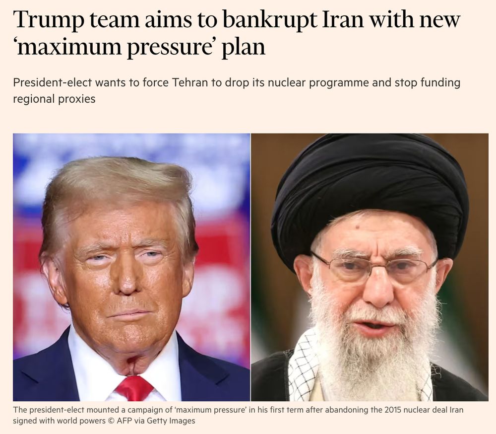 Trump team aims to bankrupt Iran with new "maximum pressure" plan