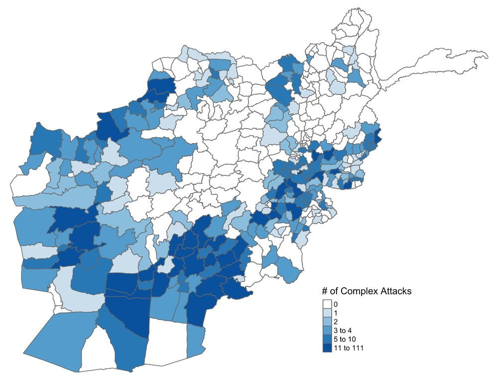 Number of complex attacks in Afghanistan in 2018