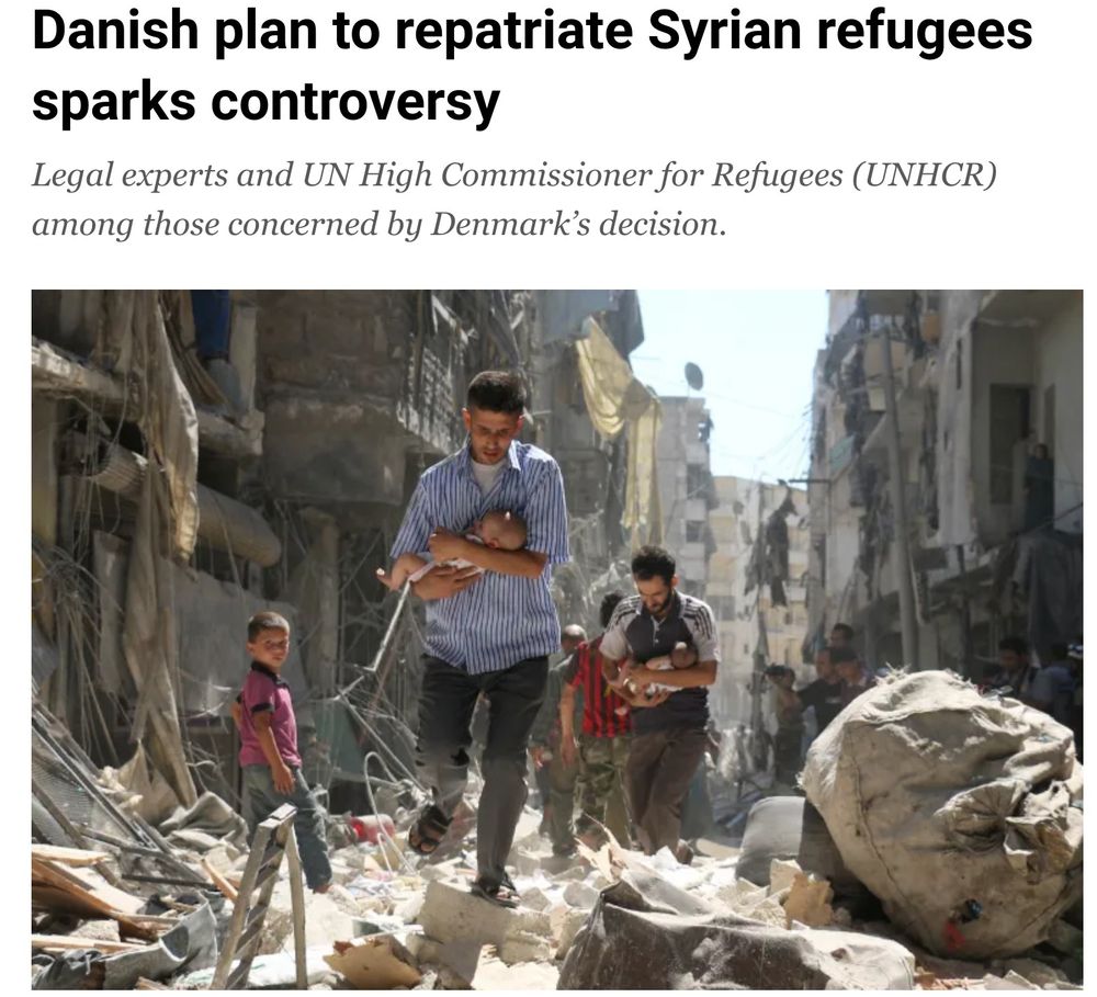 Danish plan to repatriate Syrian refugees sparks controversy
