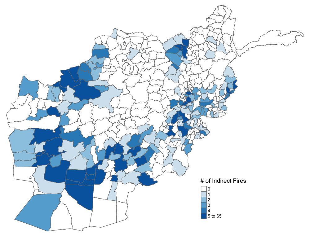 Number of indirect fire attacks in Afghanistan in 2018