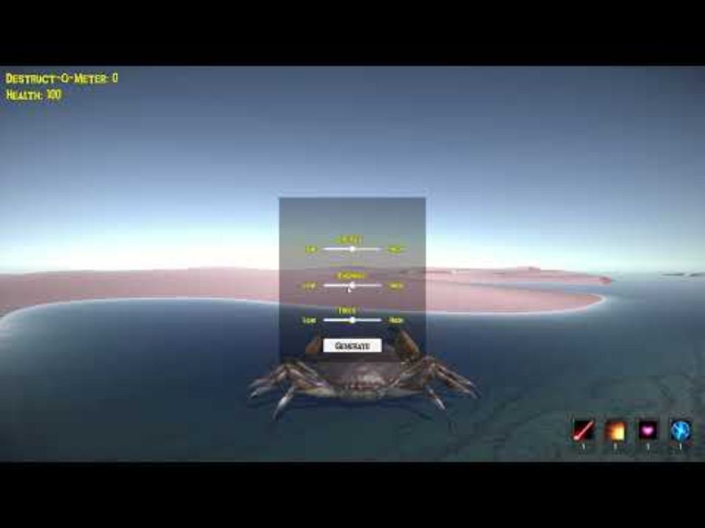 The Giant Crab in Space - Random Map Mode