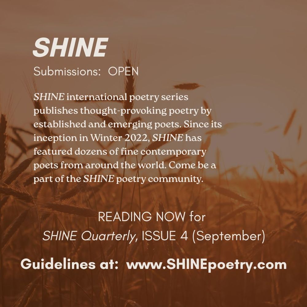 SHINE poetry series promo