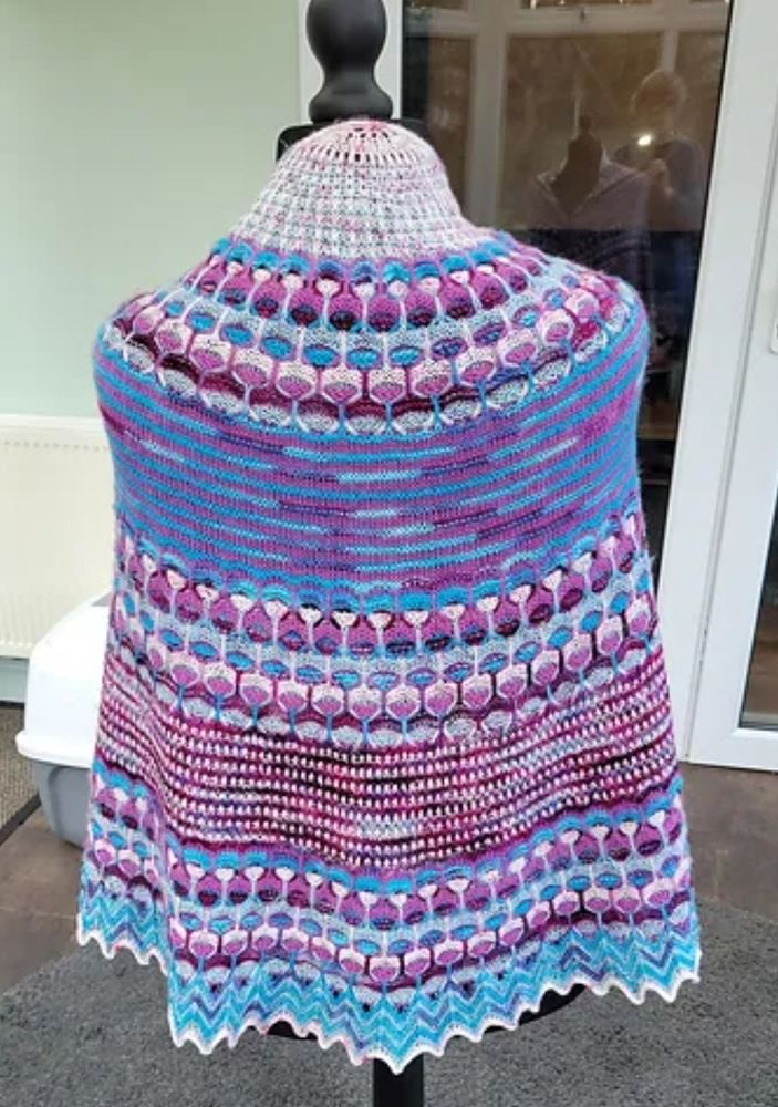 Aurora Cabin Shawl by Stephen West 