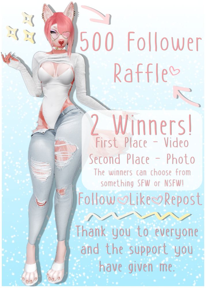 I'm so dang happy that I could cry 😭

There will be two winners!
First place gets a video and second gets a photo.
It can be SFW or NSFW with the idea/theme of your choice.

Make sure to follow - like- repost to join in.