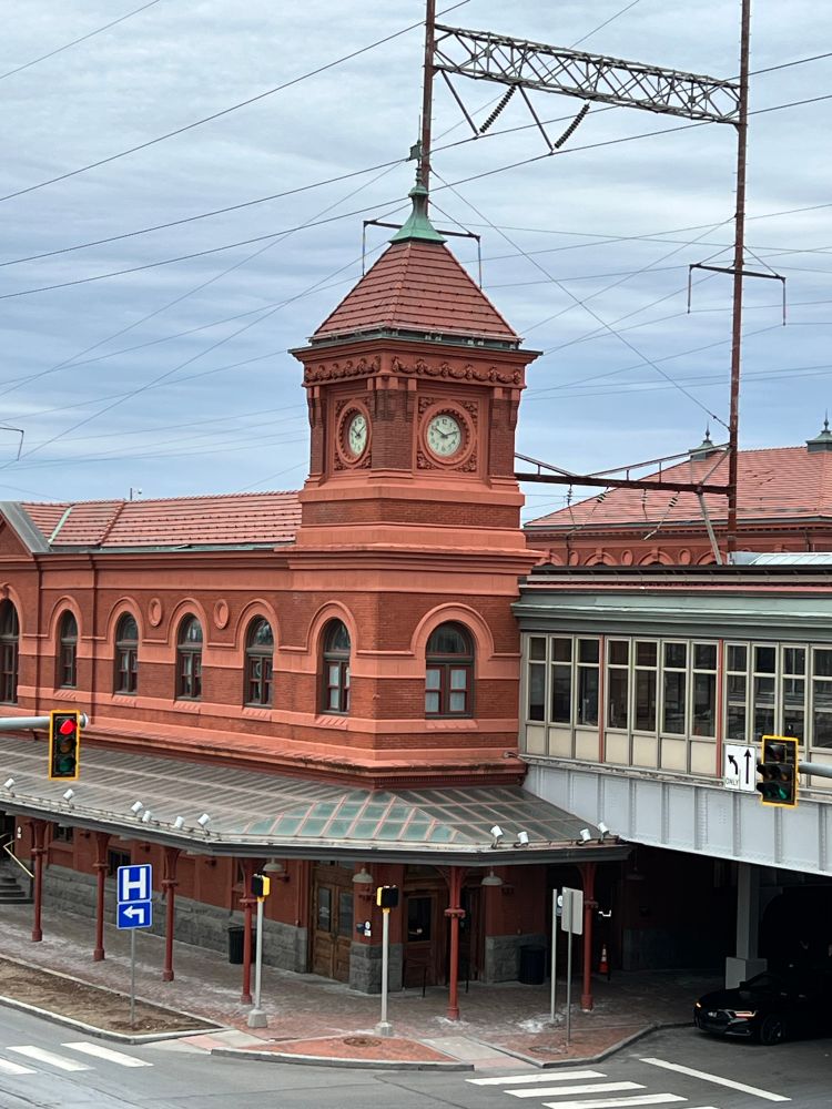 Wilmington train station from a distance 