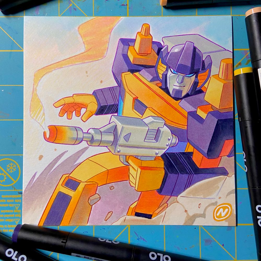 G1 Transformers Sunstreaker with Olo Markers