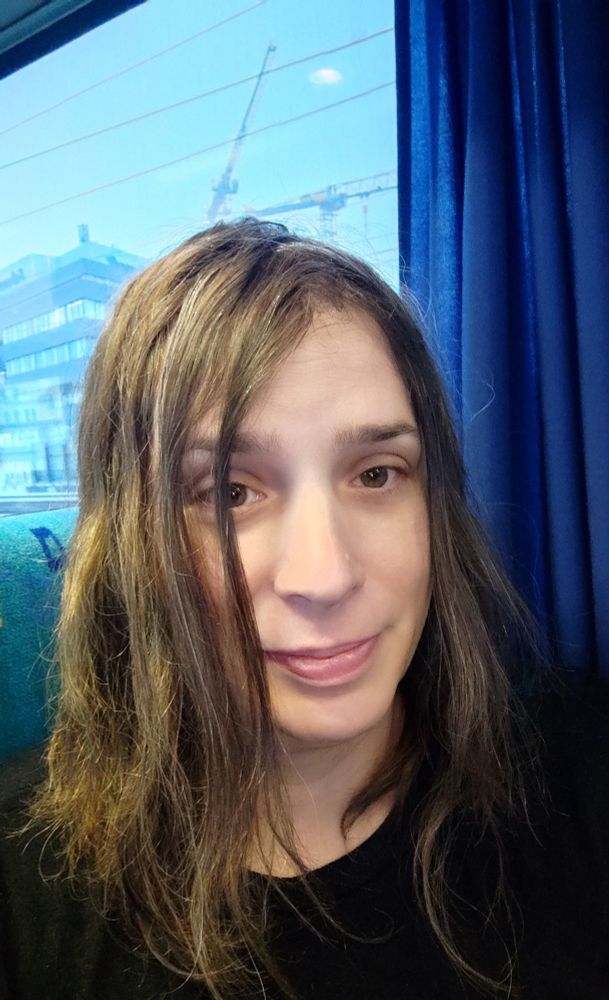 Selfie von mir in einem Zug.