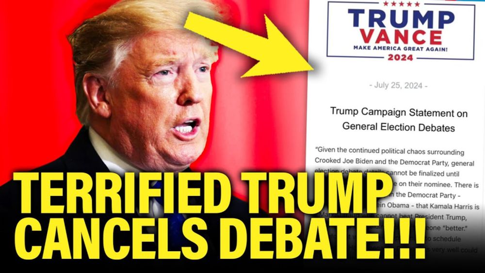 VERY SCARED Trump Officially CANCELS DEBATE with Kamala