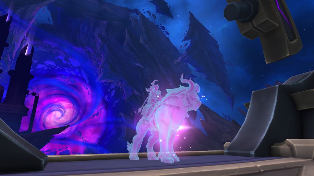 Ethereal horse-like creature of swirling energy against a swirling background.
