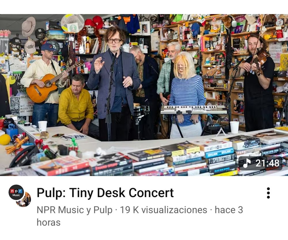 Concierto de Tony Desk con los putos Pulp 