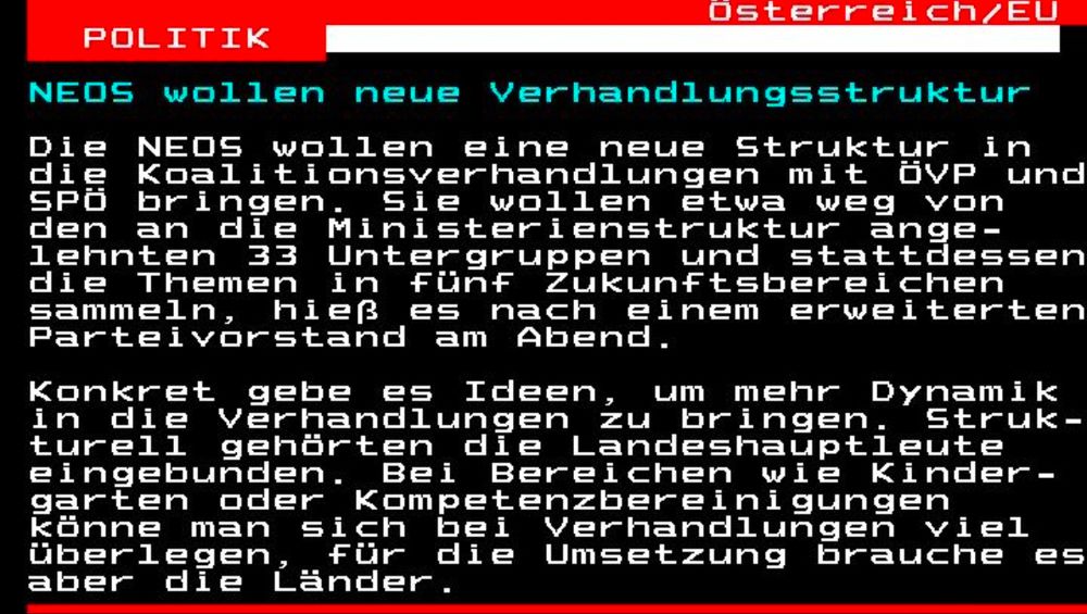 Beschreibt Inhalt der NEOS Vorschläge
