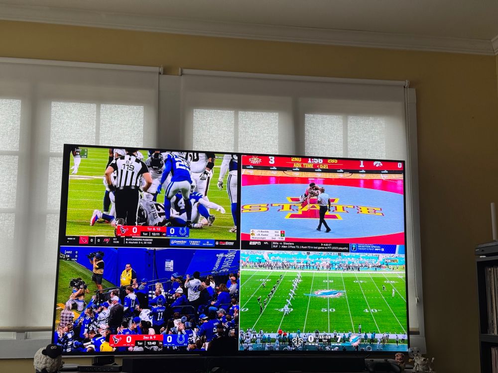 Quadbox: 3 NFL games + college wrestling
