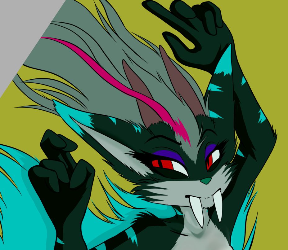 WIP of a weird chimera demon thing at an odd angle cuz it made even less sense cropped down at the angle it's gonna be when done.