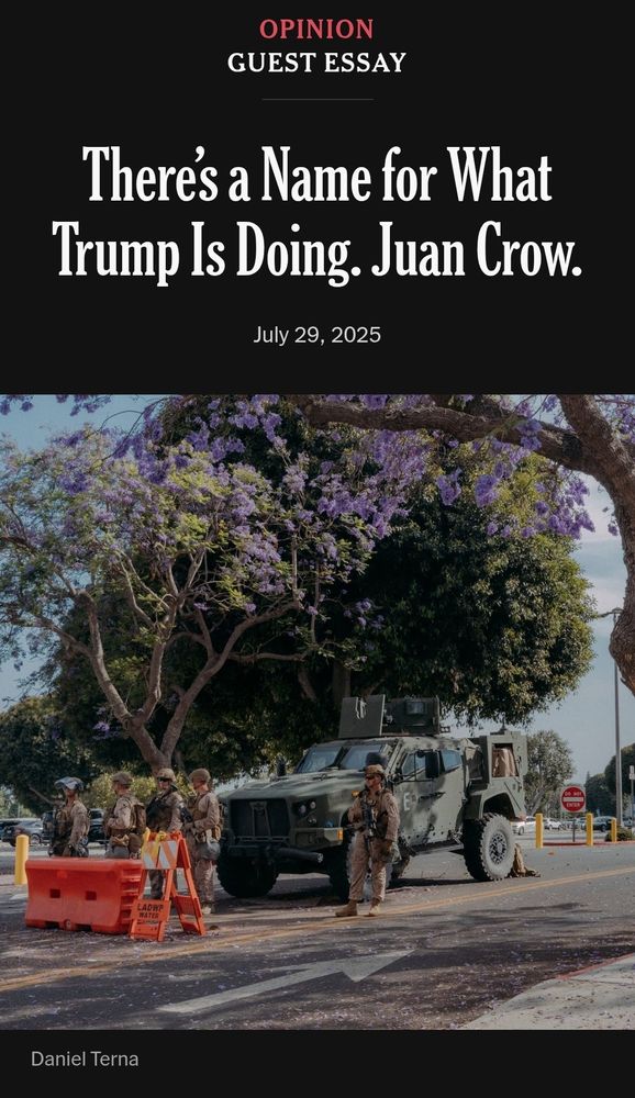 There’s a Name for What Trump Is Doing. Juan Crow.