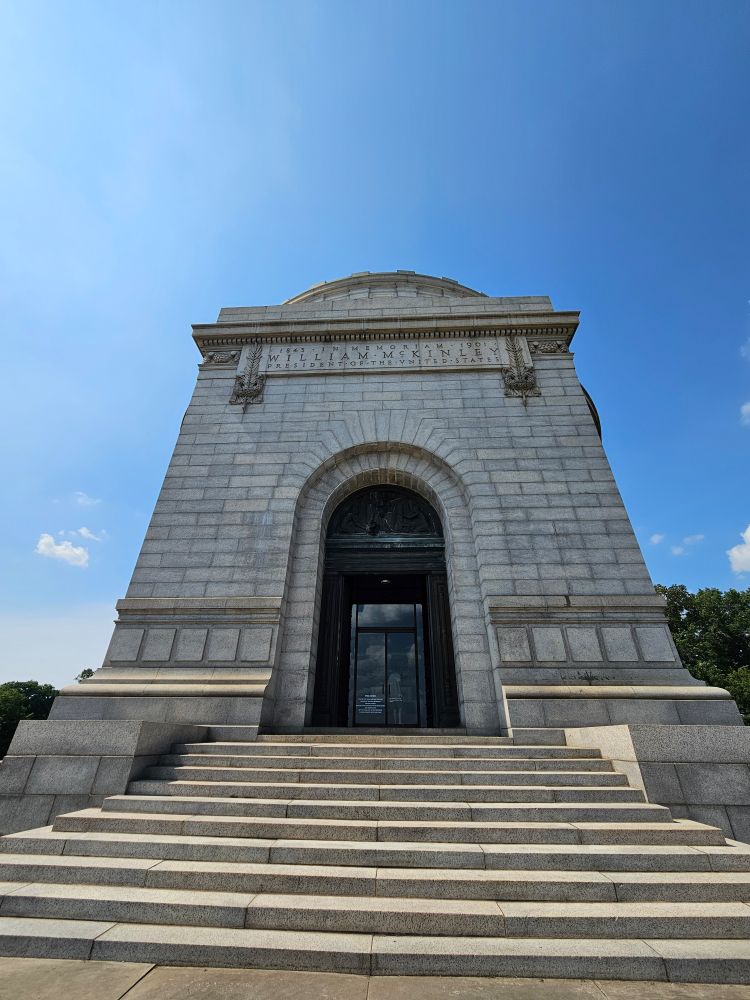 Mausoleum view from halfway up.