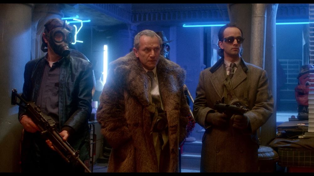 Steven Berkoff, Art Malik and some other guys in Clive Barker's Underworld (1985) aka Transmutations