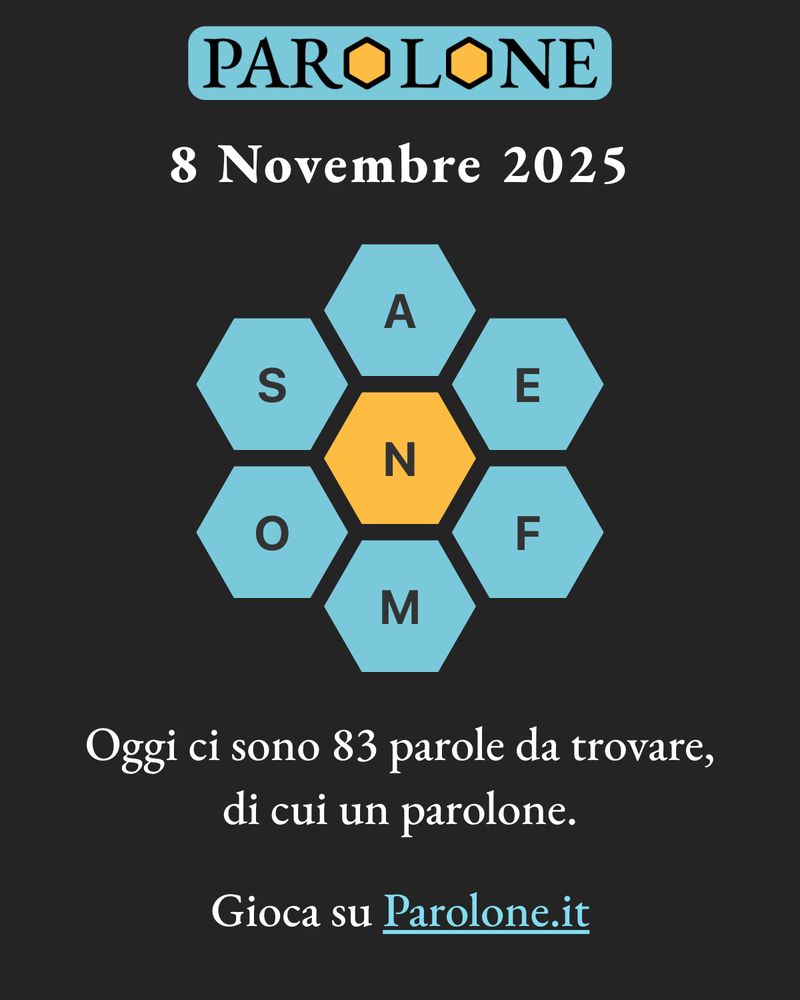 Parolone del 21 maggio 2025