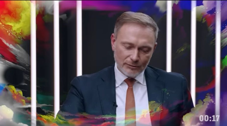 Lindner in einem Regenbogenfilter