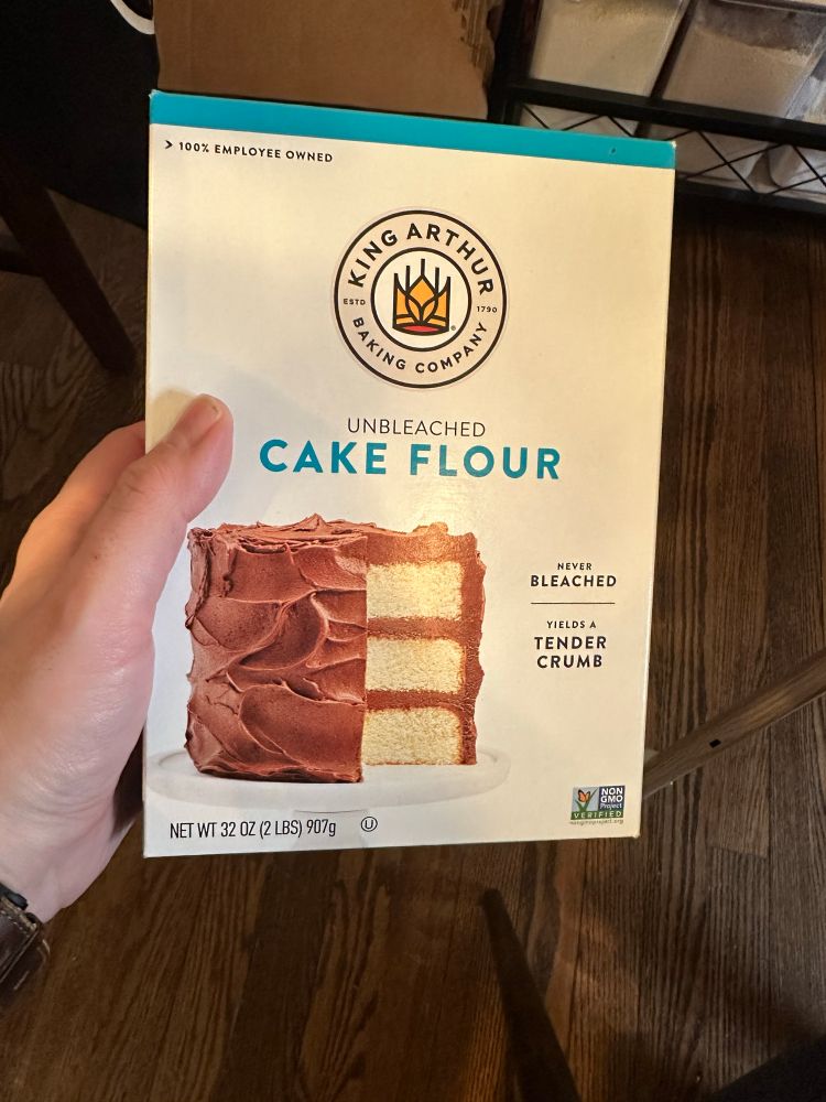Box of King Arthur cake flour