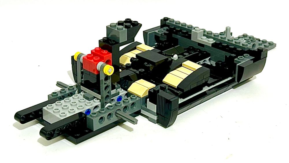 A 1/5th built LEGO-type vehicle of some sort