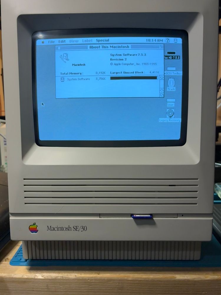 Booted into System 7.5.3