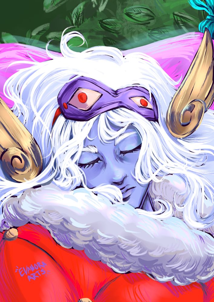 Digital fan art of Hypnos from Hades 2