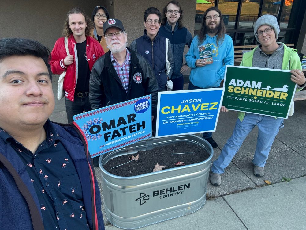 A photo of the ward 9 door knock 