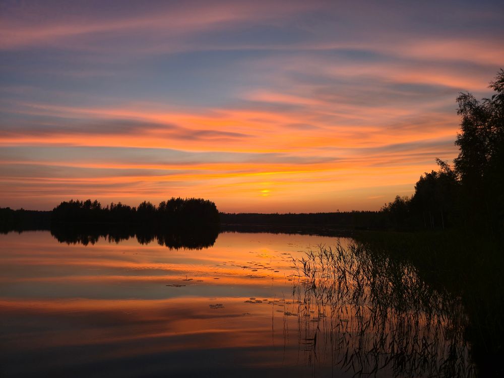 Sunset on an eastern Finland lake
