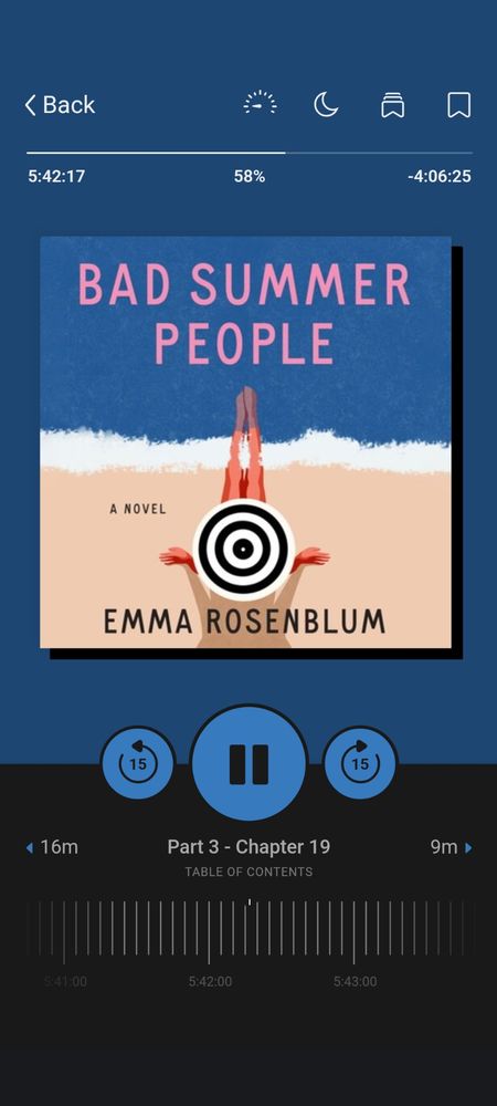 Screenshot of audiobook: Bad Summer People by Emma Rosenblum