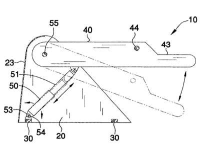 Patent illustration for a one person seesaw. There's some kind of internal spring or pneumatic deal to act as the second person.