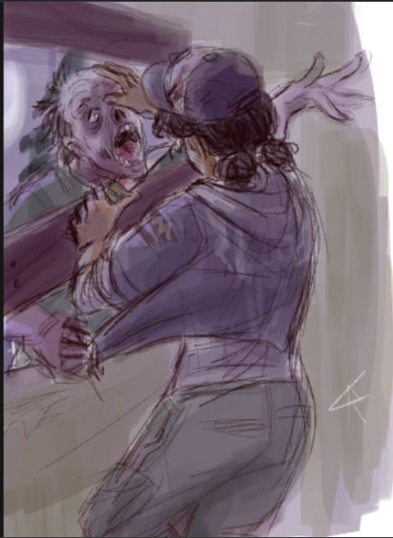 clementine twdg colored doodle woah