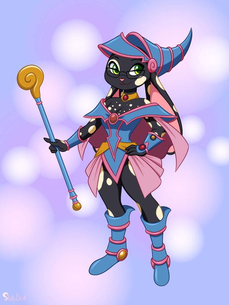Allie dressed up as Dark Magician Girl, from Yu-Gi-Oh!.