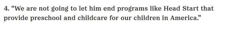 Trump wants to get rid of Head Start