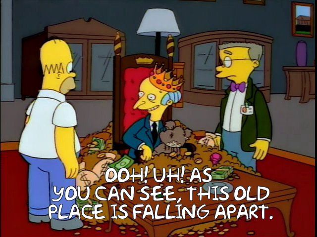 OOH! UH! AS
 YOU CAN SEE, THIS OLD
 PLACE IS FALLING APART.