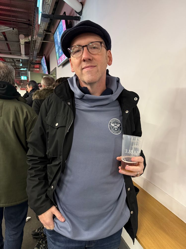 Me at the Brentford game 