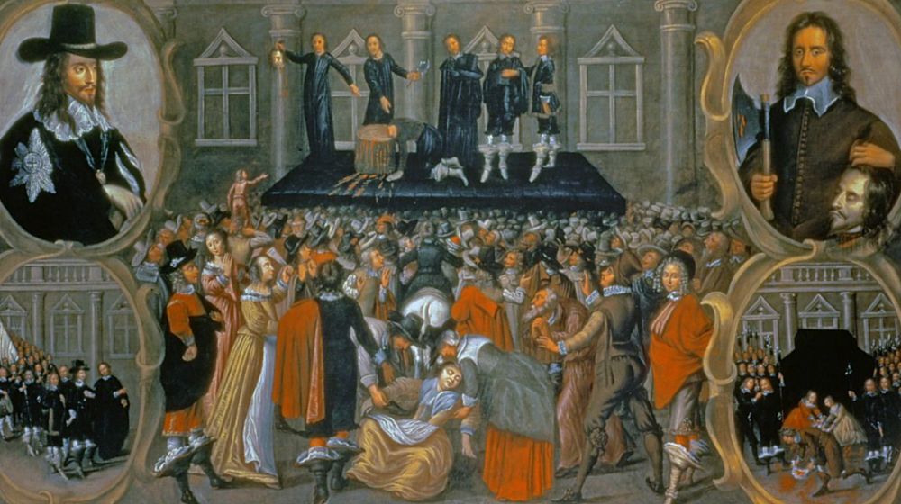 Painting of the execution of King Charles I 