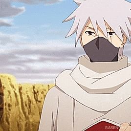 Image of Hokage Kakashi waving his hand.