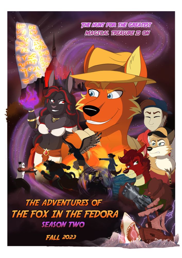 The poster for THE ADVENTURES OF THE FOX IN THE FEDORA: Season 2