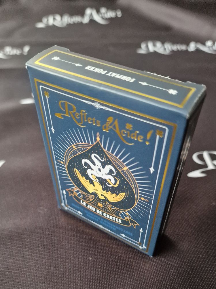 Paquet de 54 cartes poker "Reflets d'Acide"