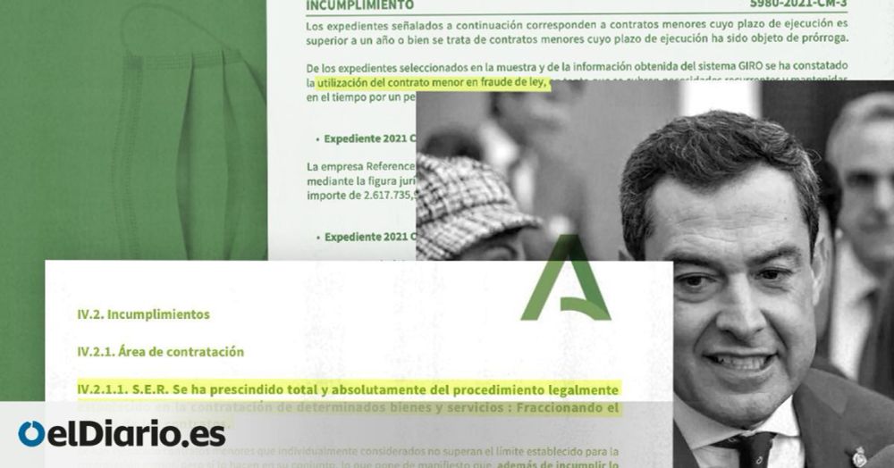 La Junta de Andalucía fraccionó miles de contratos “en fraude de ley” con los que repartió a dedo 458 millones de euros