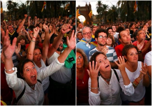 El mítico meme de la DUI de la señora feliz en la primera imagen y decepcionada en la segunda.