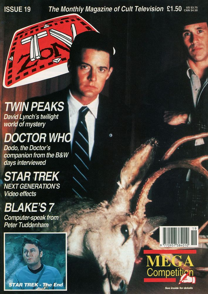 Cover of TV Zone magazine with Agent Cooper and Sheriff Truman