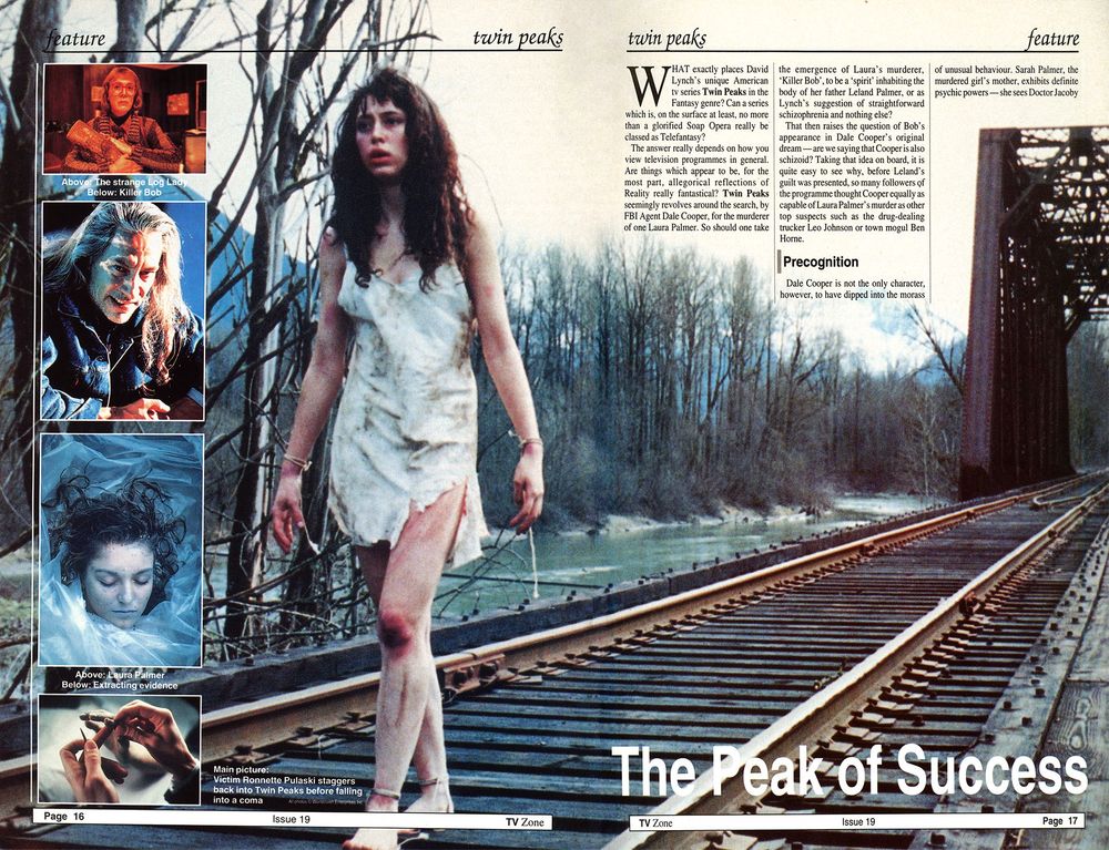 Article about Twin Peaks with images from the show. 