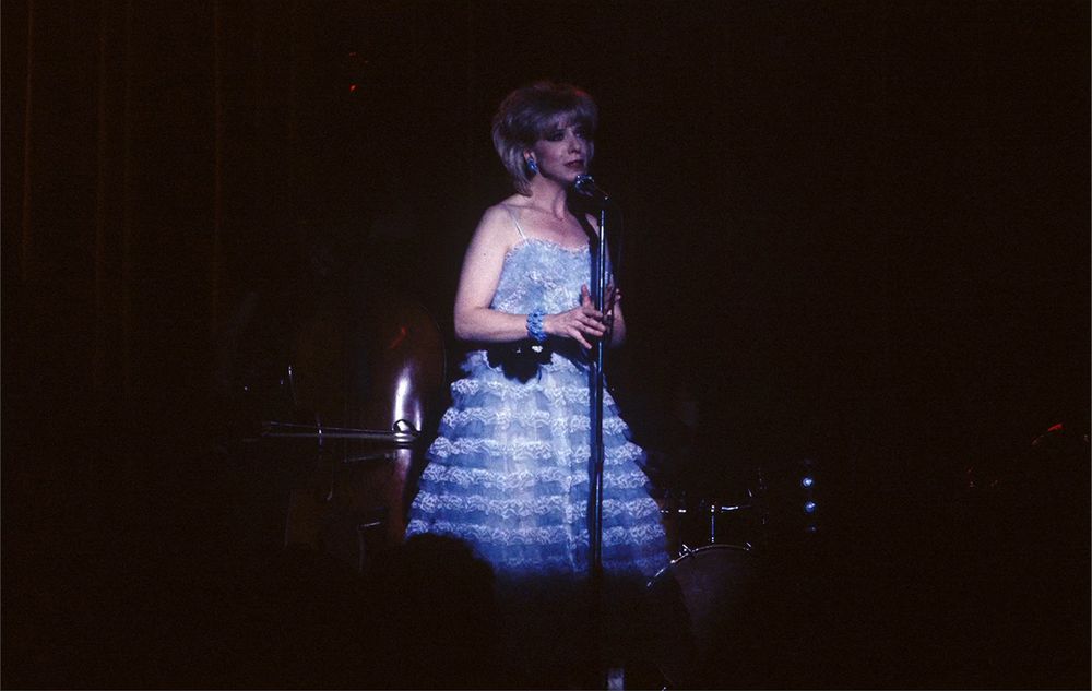 Julee Cruise on stage in The Roadhouse on Oct. 14, 1991