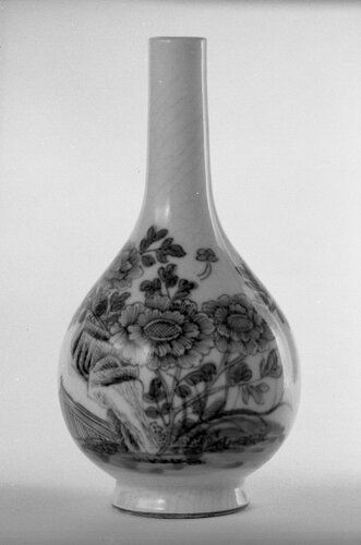 The vase from the Brooklyn Museum's Asian Art collection likely features intricate designs typical of East Asian ceramics, reflecting centuries-old traditions and symbolic motifs like dragons or floral patterns. Such vases often reflect skilled craftsmanship and are influenced by the rich cultural heritage of regions like China or Japan, known for their exquisite porcelain and decorative arts.