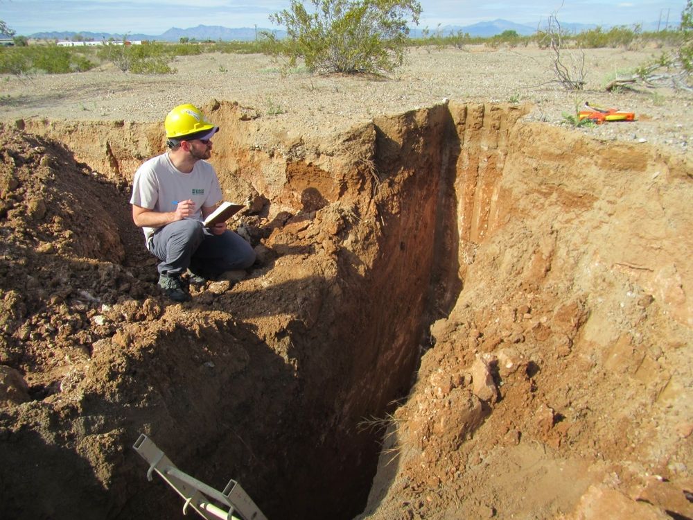 Photo of Dr. Gray in the field.