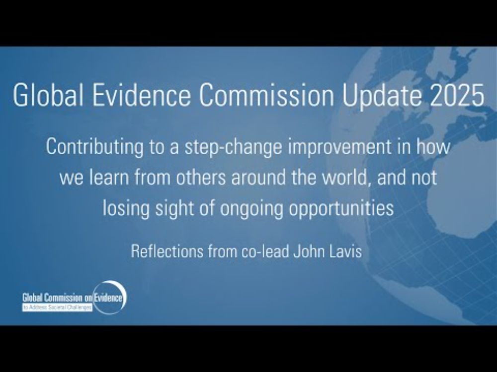 Global Evidence Commission Update 2025