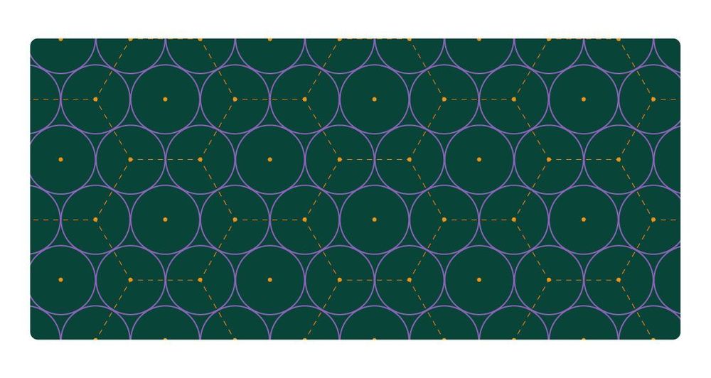 An illustration of an intuitive way to think about packed spheres.