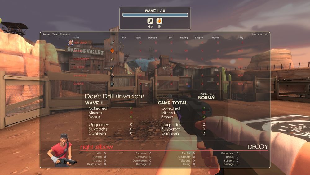 Updated MvM scoreboard design. Notice that I moved server name and time limit information back to the top.